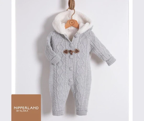 אוברול NIPPERLAND צמר מבפנים בצבע כחול בהיר