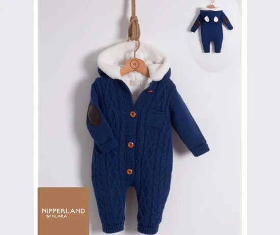 אוברול NIPPERLAND בצבע כחול עם כובע