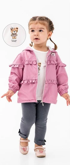 סט מהמם של COCOSISS עם מעיל בצבע ורוד אפור