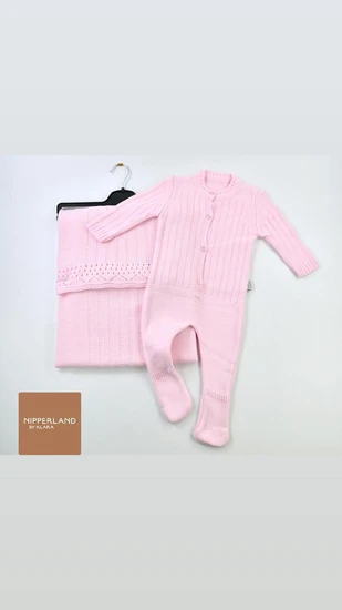 סט ורוד קלאסי של TAFYY כולל אוברול וסמיכה