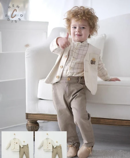 סט חגיגי מהמם עם ווסט בצבעים יפים מבית CUMINO