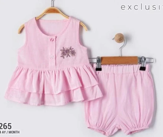 סט ורוד משני חלקים קליל קיצי