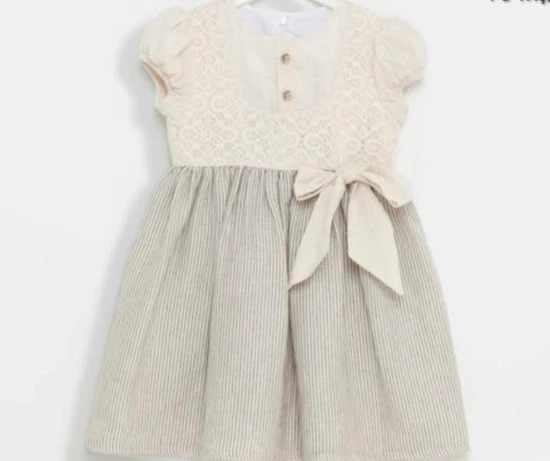 שמלה חמודה בצבע פיסטוק אפור