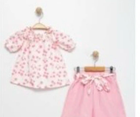 סט ורדים ורוד משני חלקים