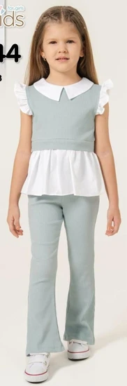 סט ירוק בהיר עם מכנס ארוך