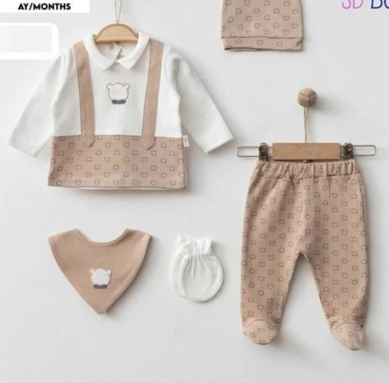 סט מושלם לבייבי בשילוב צבע חום מבית SD BABY